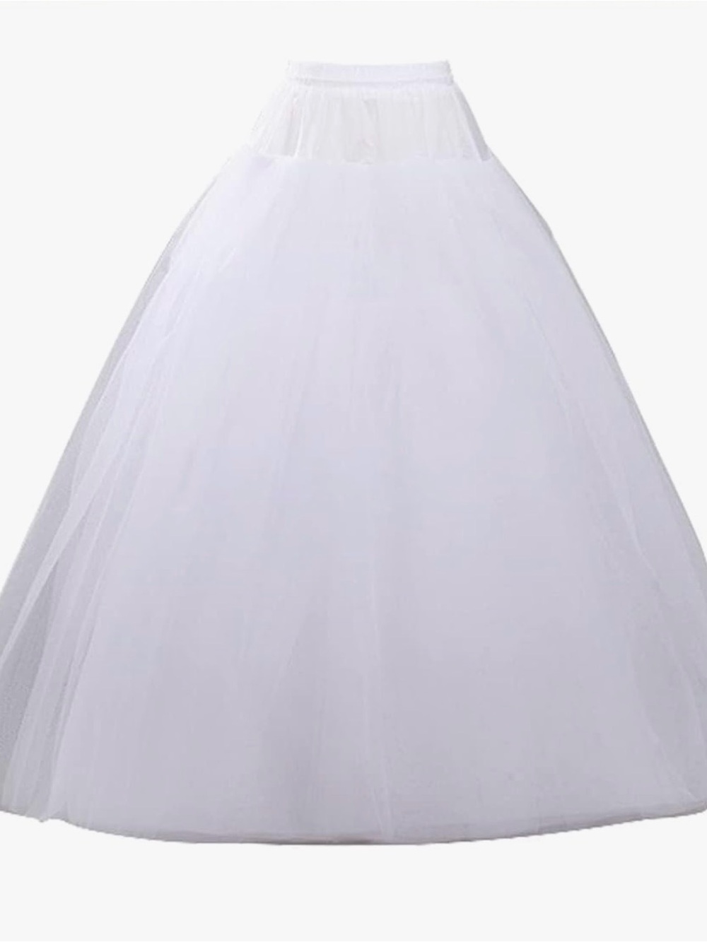 Classic White Tulle Petticoat Skirt